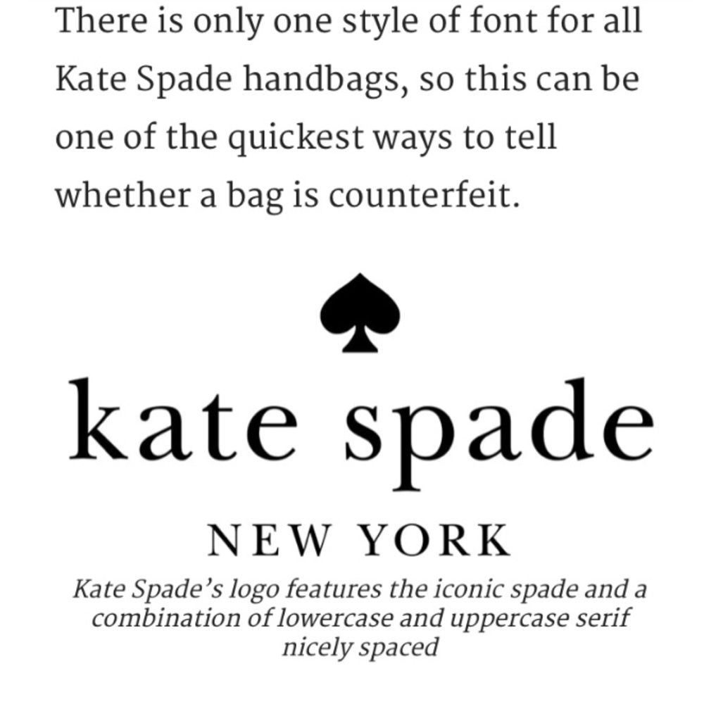 FYI—how to spot a fake kate spade